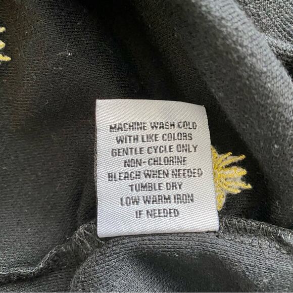 RS1NE Men's 3XL Black Bug Bumblebee Polo Shirt Embroidered Band Sleeves - Picture 7 of 10